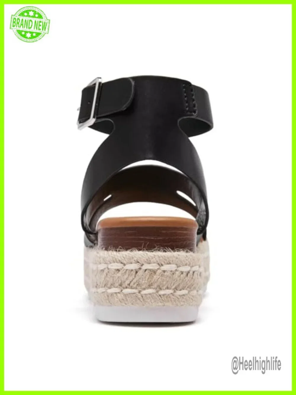 Women's Platform Wedge Sandals with Adjustable Buckle Straps and Cushioned